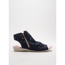 HIRICA - Sandales/Nu pieds bleu en cuir pour femme - Taille 41 - Modz