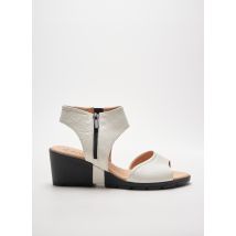 HIRICA - Sandales/Nu pieds blanc en cuir pour femme - Taille 40 - Modz