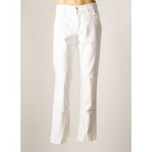 ALBERTO - Pantalon droit blanc en lin pour homme - Taille W34 L34 - Modz
