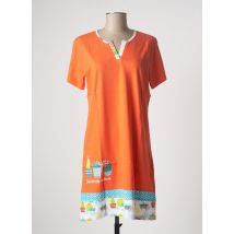 ROSE POMME - Chemise de nuit orange en coton pour femme - Taille 46 - Modz