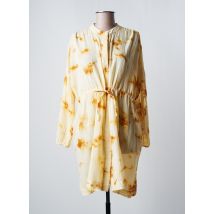 MAISON HOTEL - Robe mi-longue jaune en coton pour femme - Taille 38 - Modz