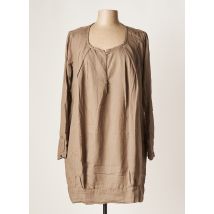 POMANDERE - Robe courte marron en coton pour femme - Taille 40 - Modz