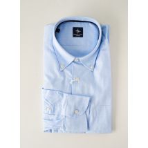 BLUSALINA - Chemise manches longues bleu en coton pour homme - Taille S - Modz