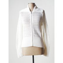 STEFAN GREEN - Gilet manches longues blanc en viscose pour femme - Taille 36 - Modz