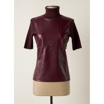 STEFAN GREEN - Pull violet en merinos pour femme - Taille 38 - Modz