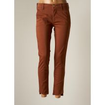 FIVE - Pantalon chino marron en coton pour femme - Taille W25 - Modz