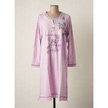 HAJO - Chemise de nuit violet en coton pour femme - Taille 38 - Modz