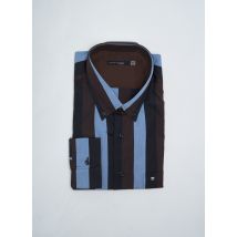 PIERRE CARDIN CHEMISES HOMME DE COULEUR MARRON - Grande Taille