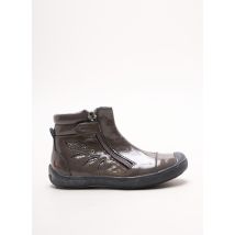 GBB - Bottines/Boots gris en cuir pour fille - Taille 27 - Modz