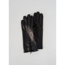 ISOTONER - Gants noir en cuir pour femme - Taille 7,5 - Modz