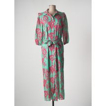BEAUMONT - Robe longue vert en coton pour femme - Taille 40 - Modz