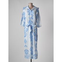 BEAUMONT - Robe longue bleu en coton pour femme - Taille 42 - Modz