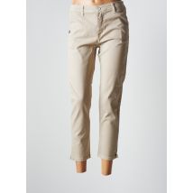PAKO LITTO - Pantalon 7/8 beige en coton pour femme - Taille 40 - Modz
