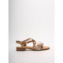 GABOR - Sandales/Nu pieds beige en cuir pour femme - Taille 38 1/2 - Modz