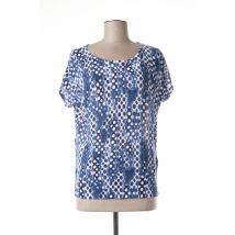 MARBLE - T-shirt bleu en lin pour femme - Taille 36 - Modz