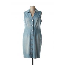 JULIE GUERLANDE - Robe mi-longue bleu en coton pour femme - Taille 38 - Modz