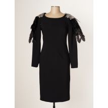 CARLA RUIZ - Robe mi-longue noir en polyester pour femme - Taille 36 - Modz