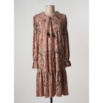K-DESIGN - Robe mi-longue rose en polyester pour femme - Taille 44 - Modz