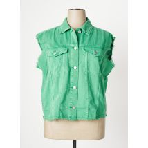 EDC - Veste en jean vert en coton pour femme - Taille 46 - Modz