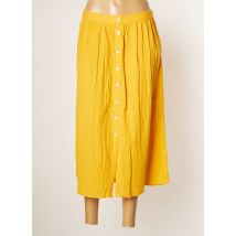 C'EST BEAU LA VIE - Jupe longue jaune en coton pour femme - Taille 38 - Modz