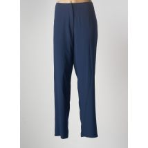 PAUSE CAFE - Pantalon droit bleu en polyester pour femme - Taille 44 - Modz