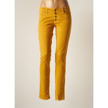 PLEASE - Pantalon slim jaune en coton pour femme - Taille 38 - Modz