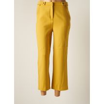 GRACE & MILA - Pantalon 7/8 jaune en polyester pour femme - Taille 38 - Modz