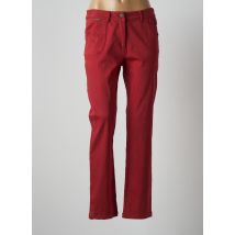 AGATHE & LOUISE - Pantalon droit rouge en coton pour femme - Taille 40 - Modz