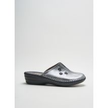 SEMELFLEX - Chaussons/Pantoufles gris en cuir pour femme - Taille 40 - Modz