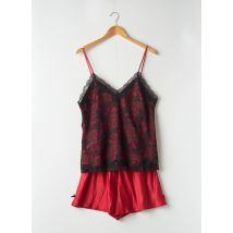 ROSE POMME - Pyjashort rouge en polyamide pour femme - Taille 44 - Modz