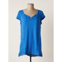 MALOKA - Top bleu en viscose pour femme - Taille 44 - Modz