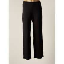 MALOKA - Pantalon large noir en viscose pour femme - Taille 36 - Modz