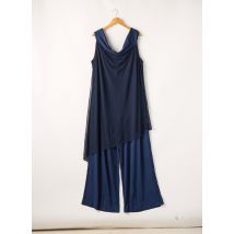 MALOKA - Combi-pantalon bleu en viscose pour femme - Taille 38 - Modz