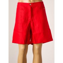 MALOKA - Bermuda rouge en lin pour femme - Taille 44 - Modz