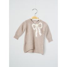 J.O MILANO - Pull beige en merinos pour fille - Taille 6 M - Modz