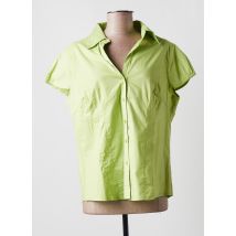 MULTIPLES - Chemisier vert en coton pour femme - Taille 46 - Modz