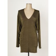 MULTIPLES - Robe mi-longue vert en polyester pour femme - Taille 38 - Modz