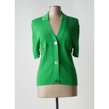 LOLA CASADEMUNT - Gilet manches courtes vert en viscose pour femme - Taille 44 - Modz