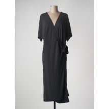 LOSAN - Robe longue noir en viscose pour femme - Taille 40 - Modz