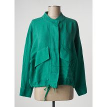 PAKO LITTO - Veste casual vert en lin pour femme - Taille 38 - Modz