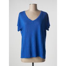 PAKO LITTO - Top bleu en lin pour femme - Taille 40 - Modz