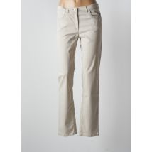 ZERRES - Pantalon droit beige en tencel pour femme - Taille 40 - Modz