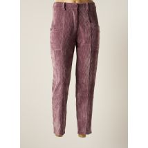 PAKO LITTO - Pantalon droit violet en polyester pour femme - Taille 36 - Modz