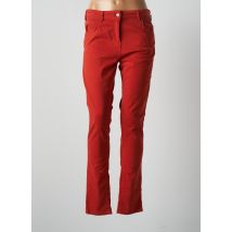 ELLE EST OU LA MER - Jeans coupe slim orange en coton pour femme - Taille 46 - Modz