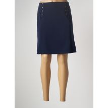 MAE MAHE - Jupe mi-longue bleu en polyester pour femme - Taille 40 - Modz