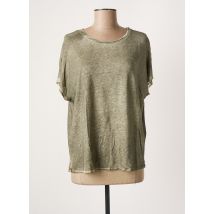 MAJESTIC FILATURES - Top vert en lin pour femme - Taille 38 - Modz