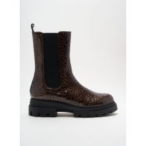 MINKA DESIGN - Bottines/Boots marron en cuir pour femme - Taille 39 - Modz
