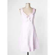 TARA JARMON - Robe mi-longue rose en coton pour femme - Taille 38 - Modz