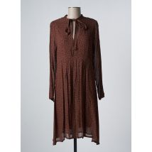 NINATI - Robe mi-longue marron en polyamide pour femme - Taille 42 - Modz