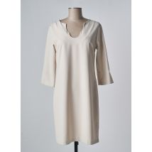 NINATI - Robe mi-longue beige en polyester pour femme - Taille 34 - Modz